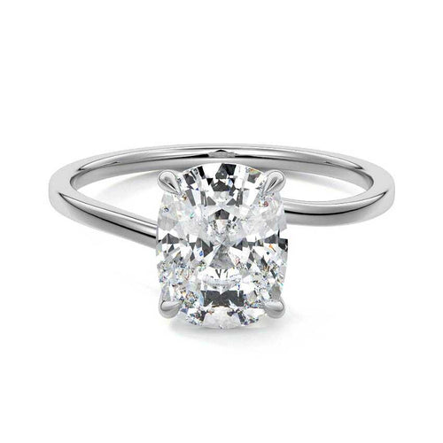Fani - Cushion Platinum Lab Grown Diamond Engagement Ring | Nura Lab