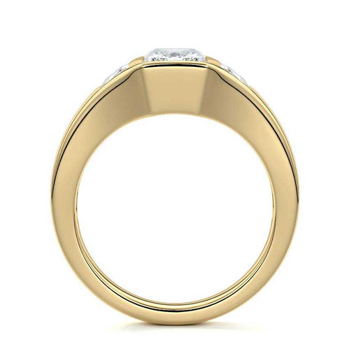 Hana - Radiant Yellow Gold Lab Grown Diamond Engagement Ring | Nura Lab