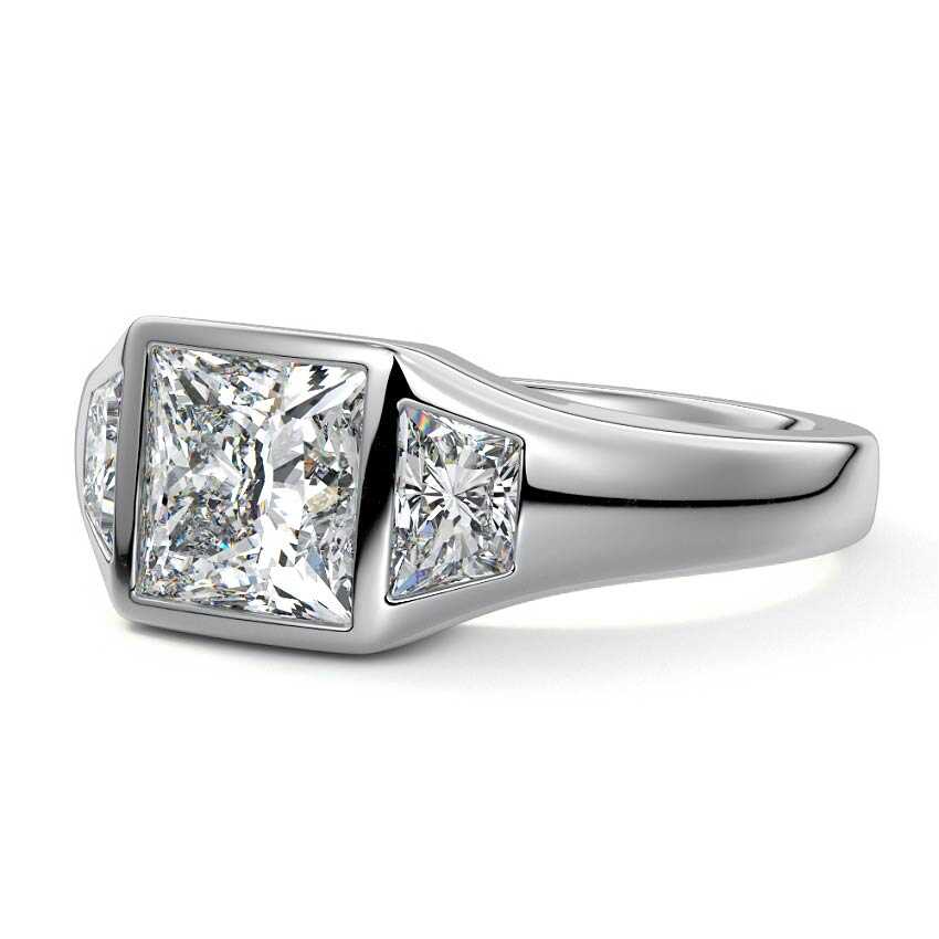Hana - Princess Platinum Lab Grown Diamond Engagement Ring | Nura Lab