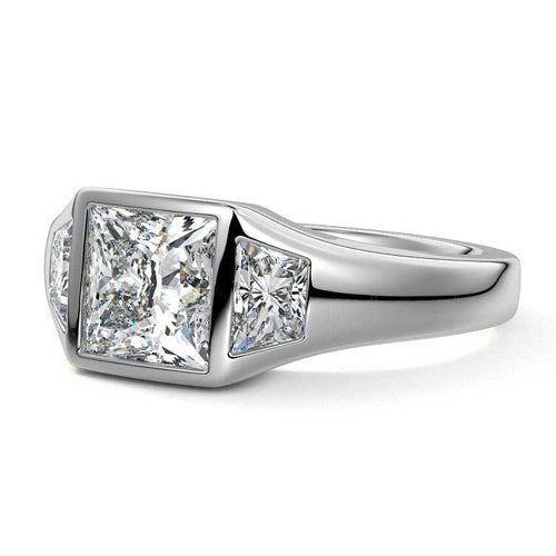 Hana - Princess Platinum Lab Grown Diamond Engagement Ring | Nura Lab