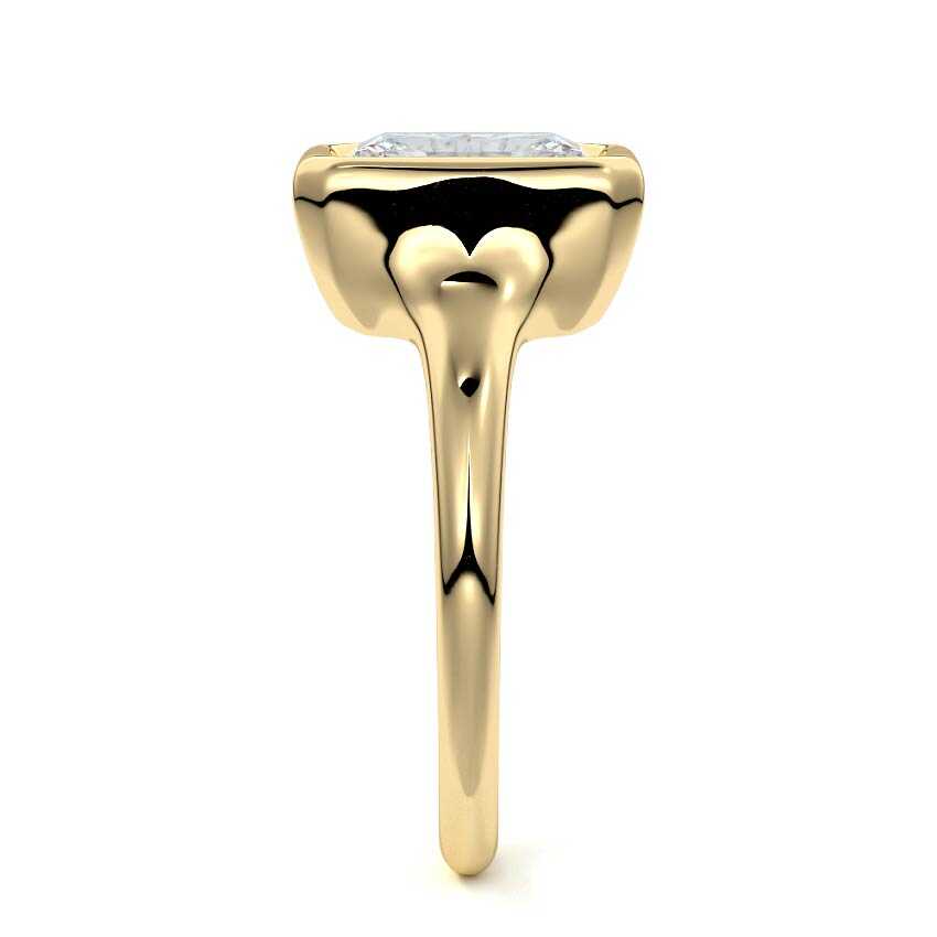 Gianna - Radiant Yellow Gold Lab Grown Diamond Engagement Ring | Nura Lab