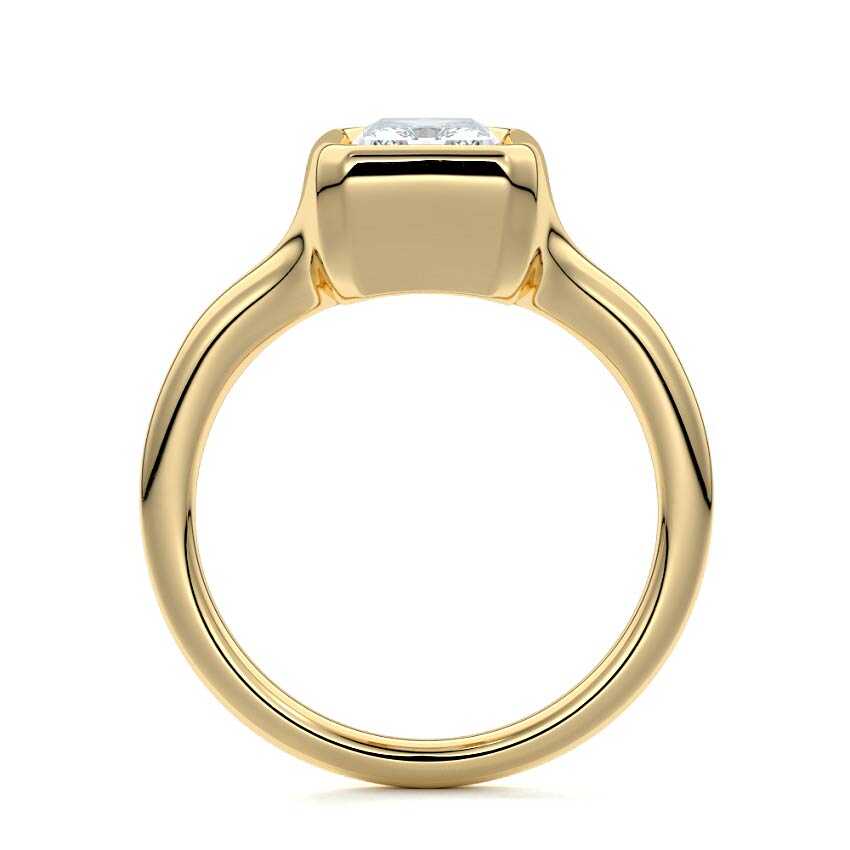Gianna - Radiant Yellow Gold Lab Grown Diamond Engagement Ring | Nura Lab