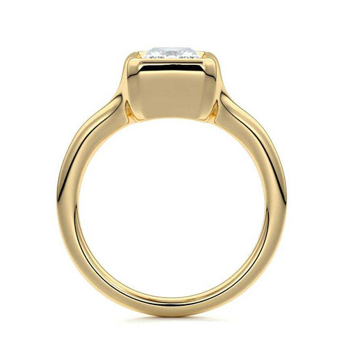Gianna - Radiant Yellow Gold Lab Grown Diamond Engagement Ring | Nura Lab