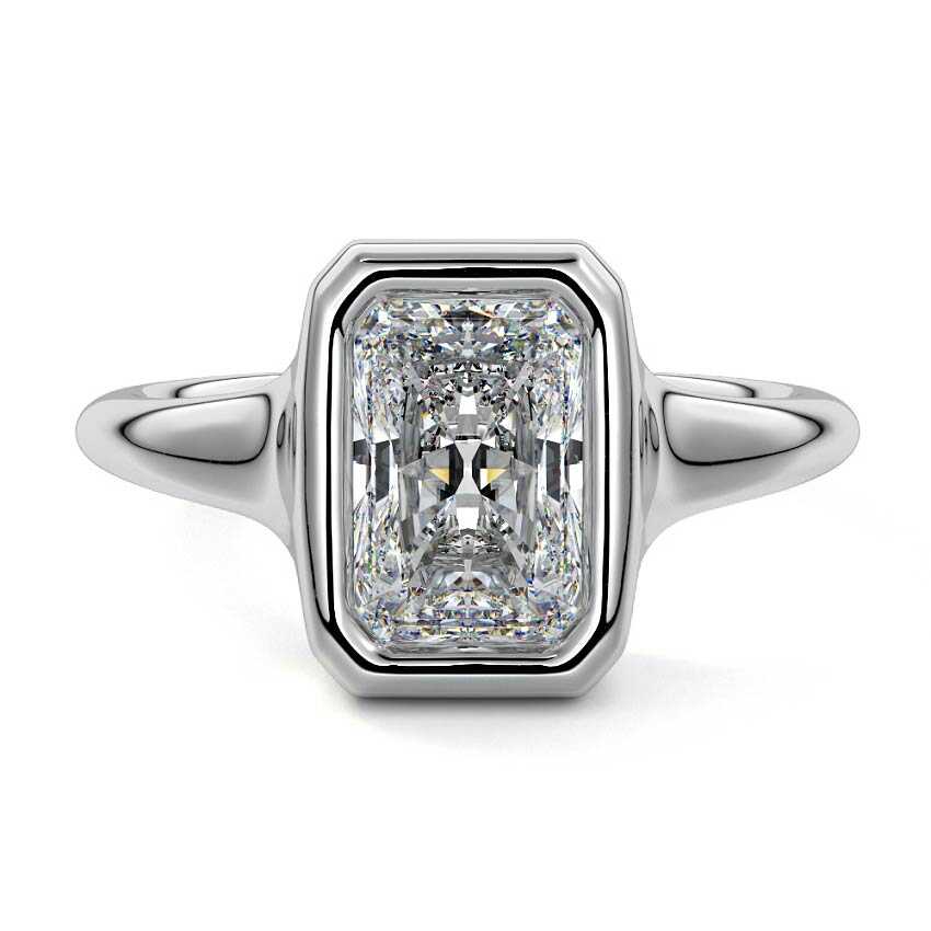 Gianna - Radiant Platinum Lab Grown Diamond Engagement Ring | Nura Lab