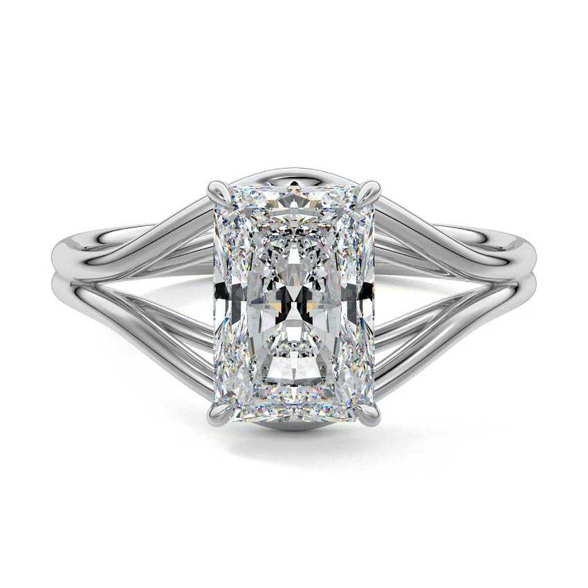 Irina - Radiant White Gold Lab Grown Diamond Engagement Ring | Nura Lab