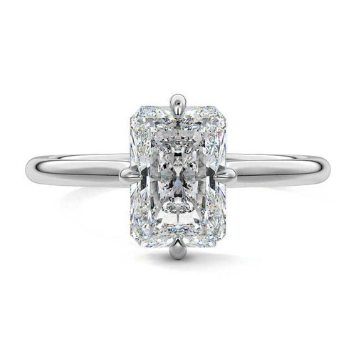 Ornella - Radiant White Gold Lab Grown Diamond Engagement Ring | Nura Lab