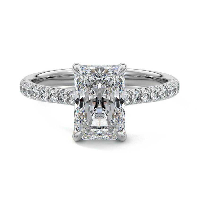 Kira - Radiant Platinum Lab Grown Diamond Engagement Ring | Nura Lab