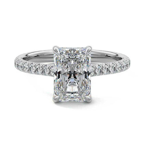 Kira - Radiant Platinum Lab Grown Diamond Engagement Ring | Nura Lab