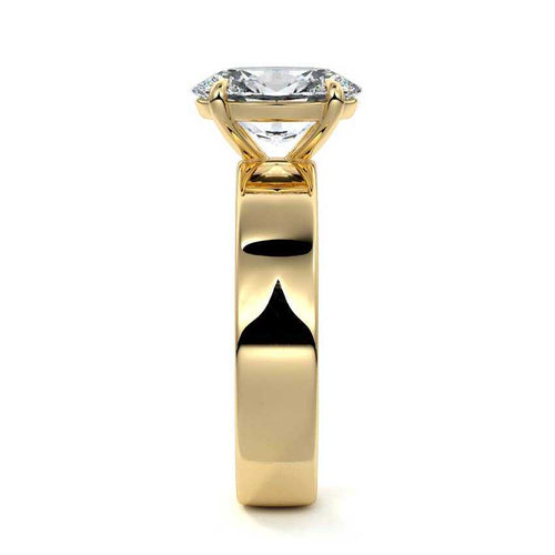 Larissa - Oval Yellow Gold Lab Grown Diamond Engagement Ring | Nura Lab