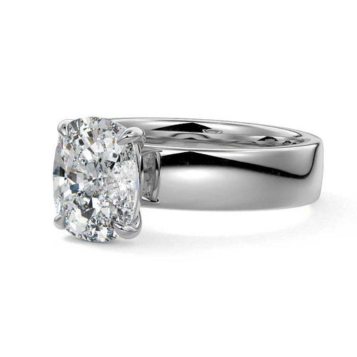 Larissa - Cushion Platinum Lab Grown Diamond Engagement Ring | Nura Lab