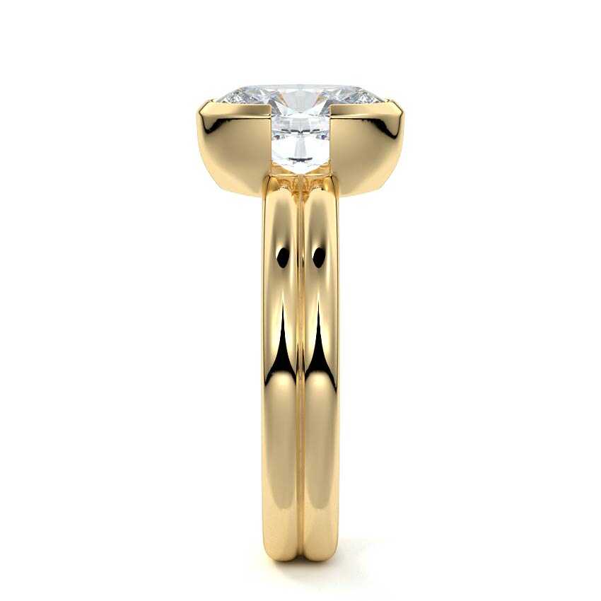 Lorena - Oval Yellow Gold Lab Grown Diamond Engagement Ring | Nura Lab