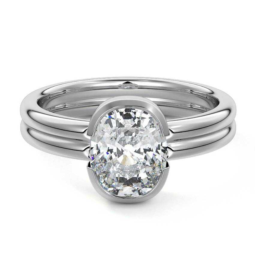 Lorena - Cushion Platinum Lab Grown Diamond Engagement Ring | Nura Lab