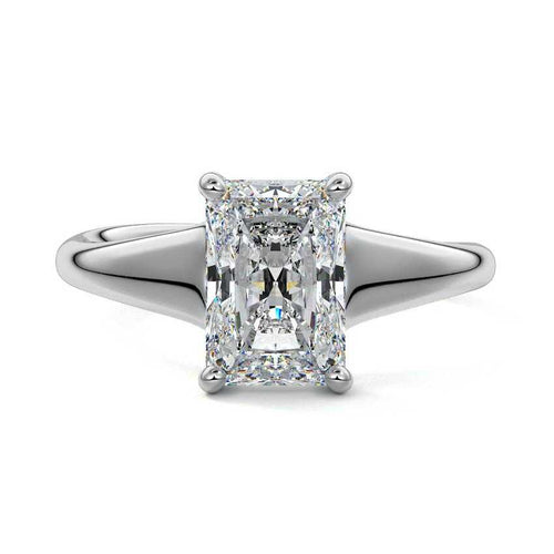 Maia - Radiant Platinum Lab Grown Diamond Engagement Ring | Nura Lab