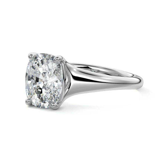 Maia - Cushion Platinum Lab Grown Diamond Engagement Ring | Nura Lab