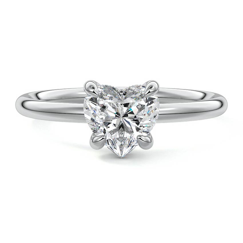 Mireya - Heart Platinum Lab Grown Diamond Engagement Ring | Nura Lab