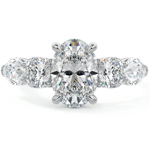 Nola - Oval Platinum Lab Grown Diamond Engagement Ring | Nura Lab