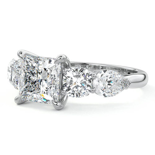 Nola - Princess Platinum Lab Grown Diamond Engagement Ring | Nura Lab