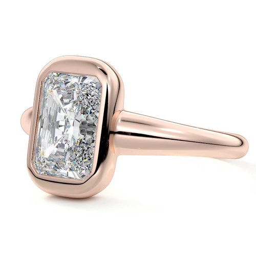 Oriana - Radiant Rose Gold Lab Grown Diamond Engagement Ring | Nura Lab