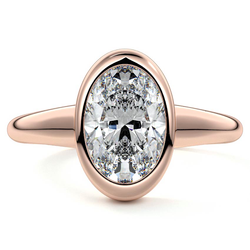 Oriana - Oval Rose Gold Lab Grown Diamond Engagement Ring | Nura Lab