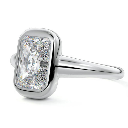 Oriana - Radiant White Gold Lab Grown Diamond Engagement Ring | Nura Lab