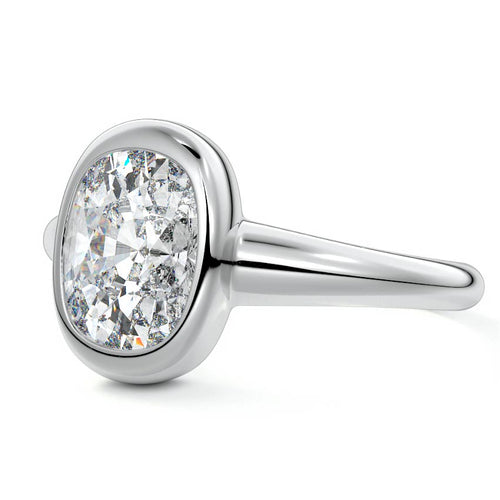 Oriana - Cushion Platinum Lab Grown Diamond Engagement Ring | Nura Lab