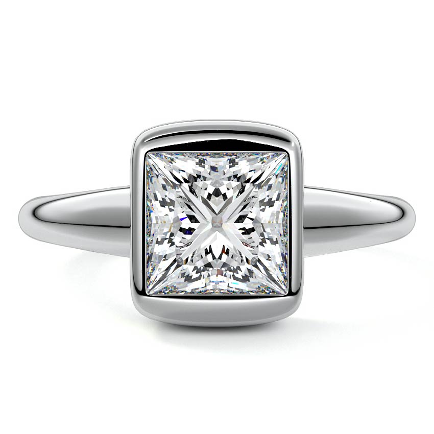Oriana - Princess Platinum Lab Grown Diamond Engagement Ring | Nura Lab