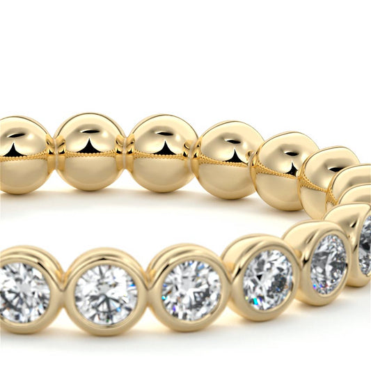 Danica  lab grown diamond wedding band product detail - Nura Lab NZ