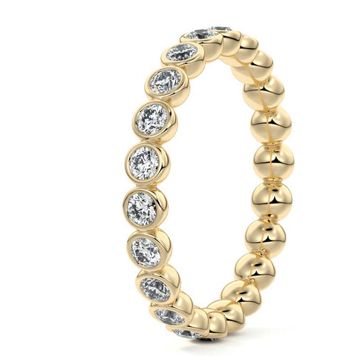Danica  lab grown diamond wedding band product detail - Nura Lab NZ