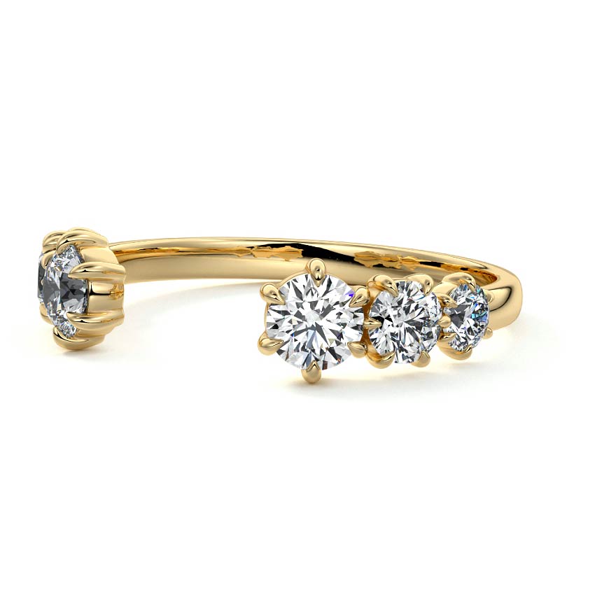 Blythe  lab grown diamond wedding band product detail - Nura Lab NZ
