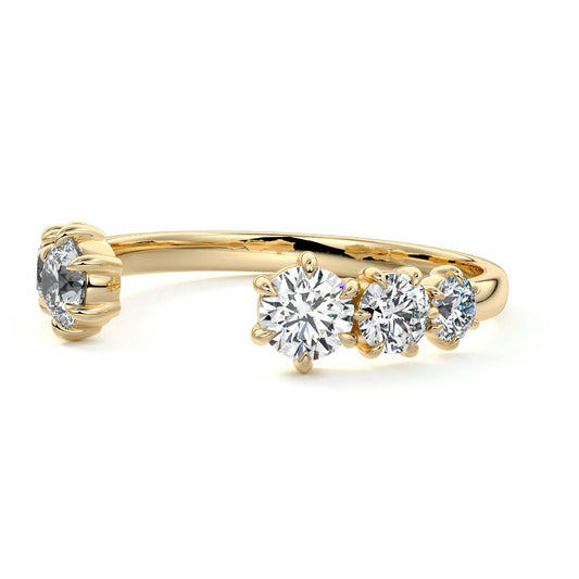 Blythe  lab grown diamond wedding band product detail - Nura Lab NZ