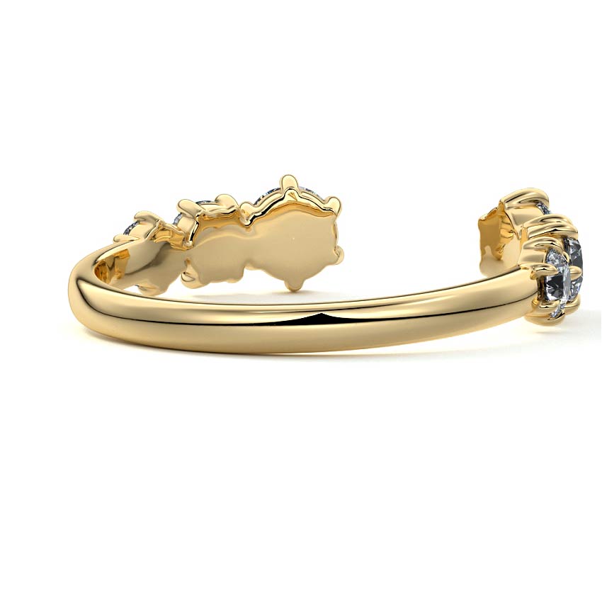 Blythe  lab grown diamond wedding band product detail - Nura Lab NZ