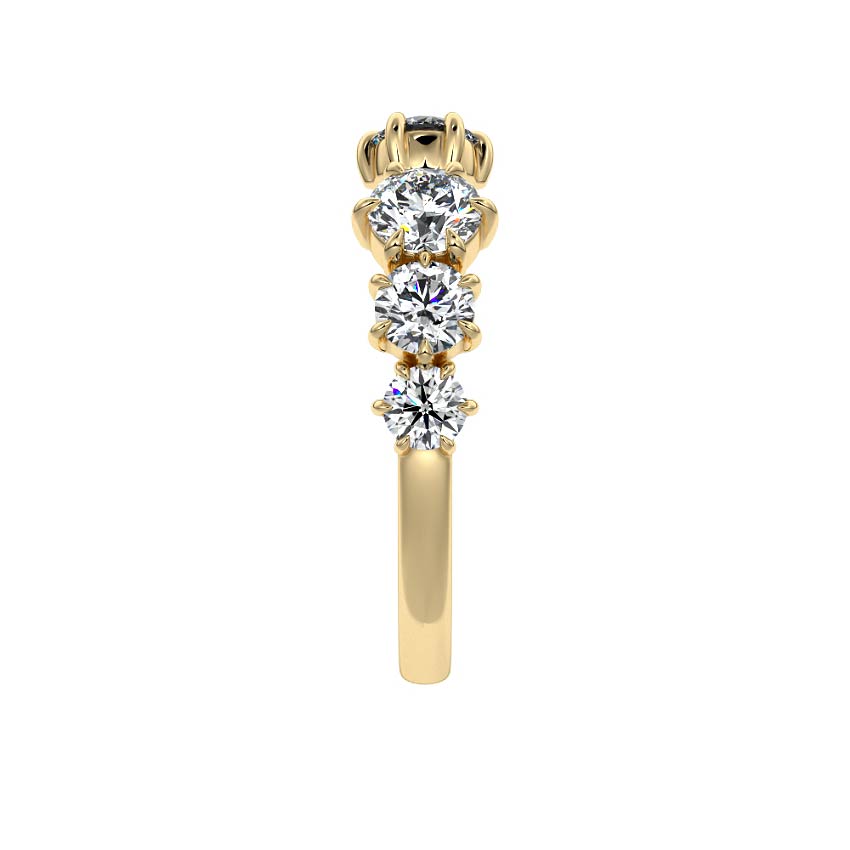 Blythe  lab grown diamond wedding band product detail - Nura Lab NZ