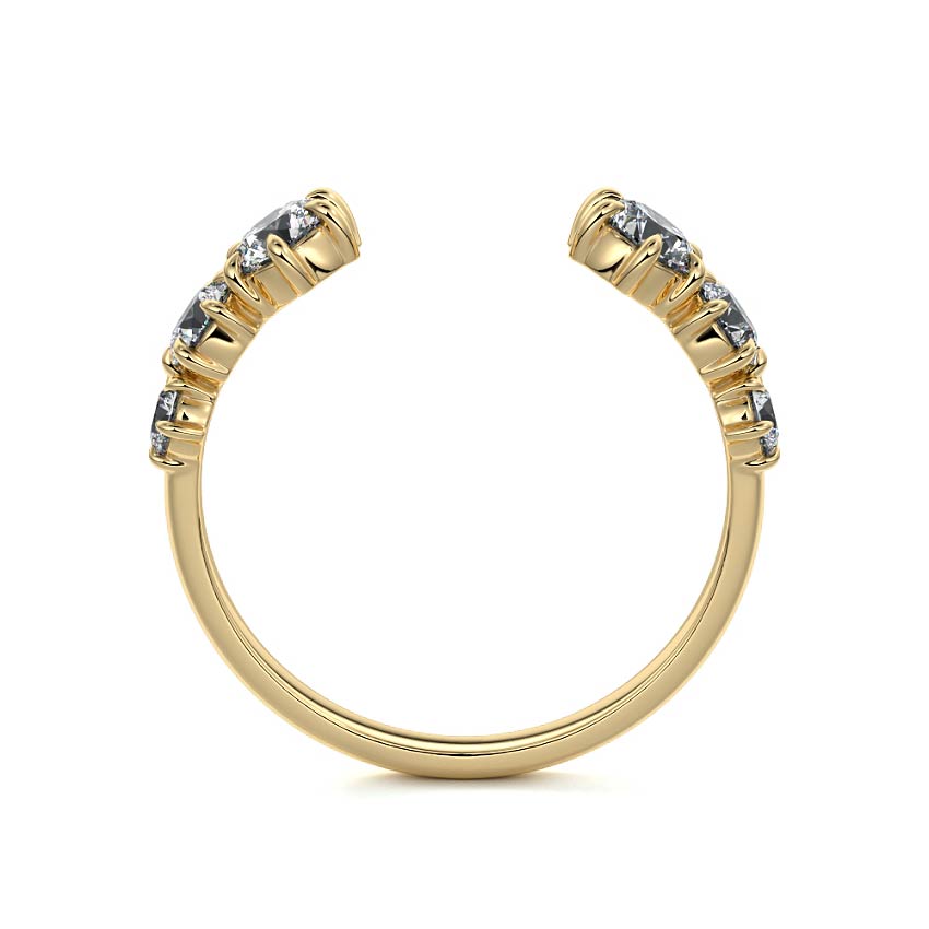 Blythe  lab grown diamond wedding band product detail - Nura Lab NZ