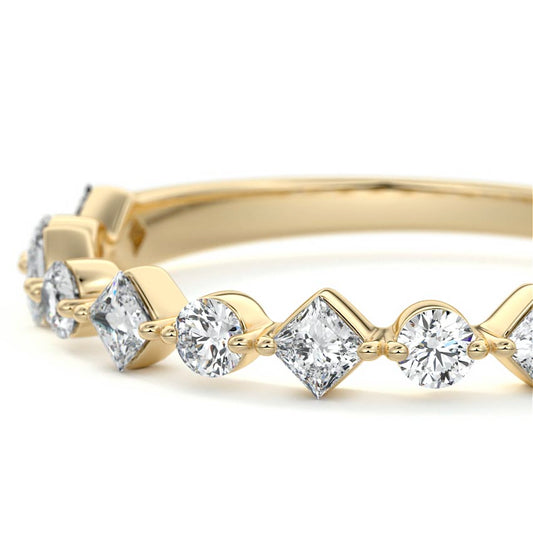Aurelia  lab grown diamond wedding band product detail - Nura Lab NZ