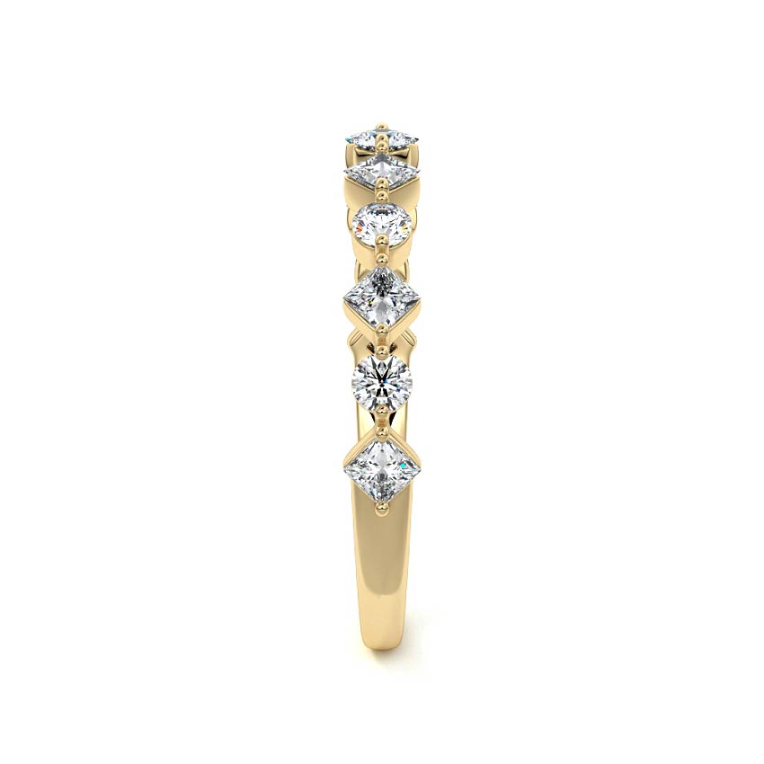 Aurelia  lab grown diamond wedding band product detail - Nura Lab NZ