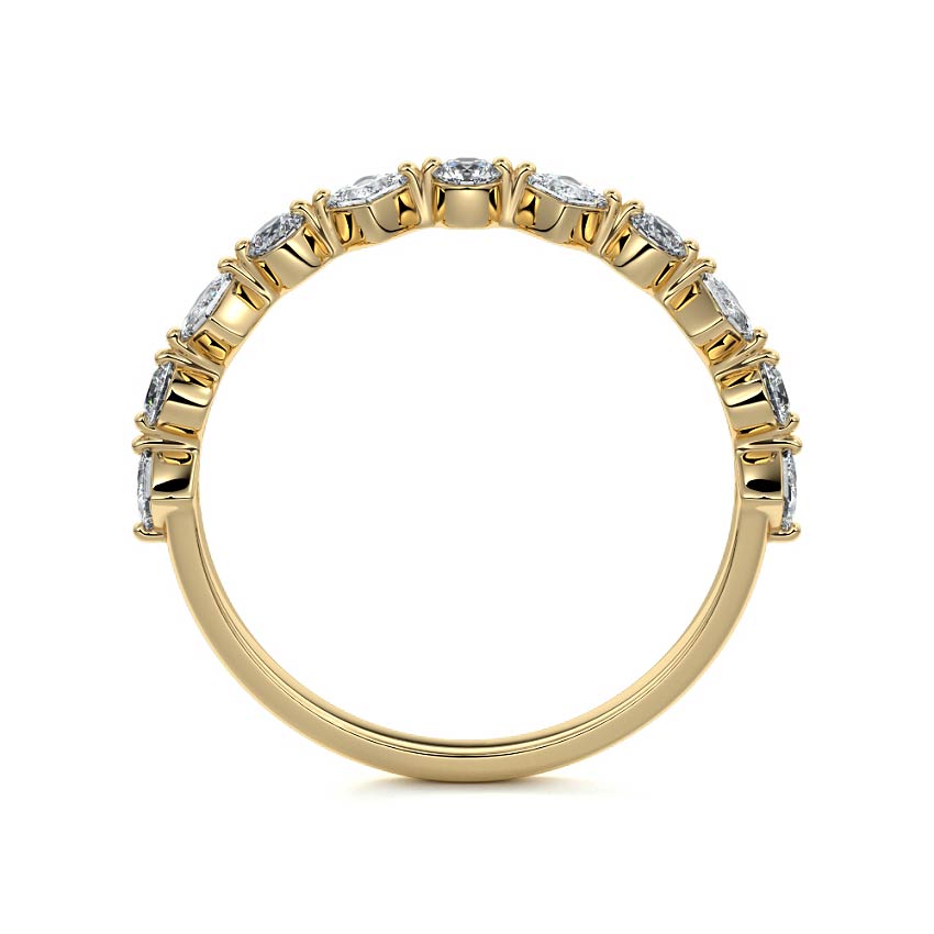 Aurelia  lab grown diamond wedding band product detail - Nura Lab NZ