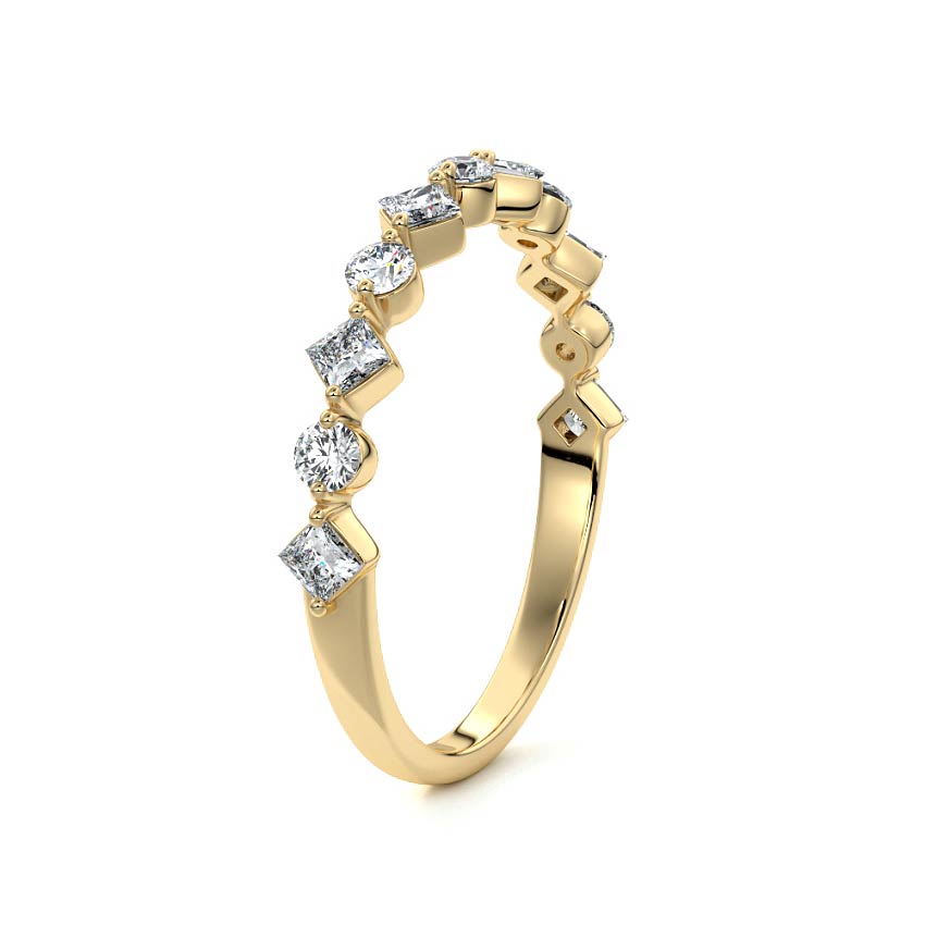 Aurelia  lab grown diamond wedding band product detail - Nura Lab NZ