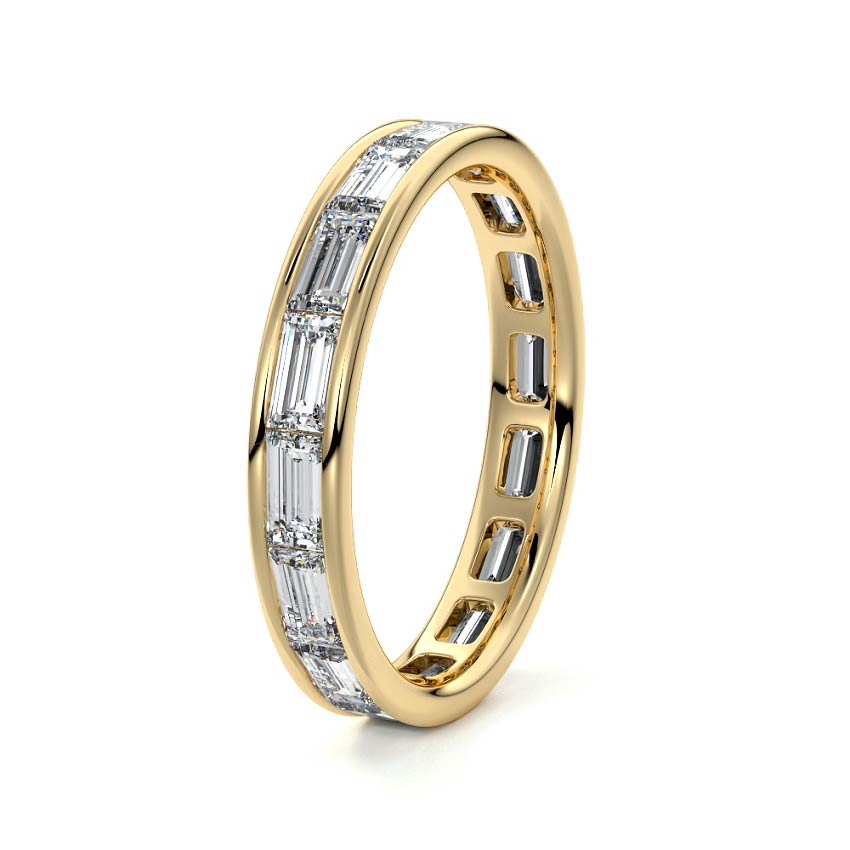 Viola  lab grown diamond wedding band product detail - Nura Lab NZ
