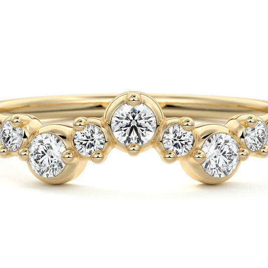 Renee  lab grown diamond wedding band product detail - Nura Lab NZ