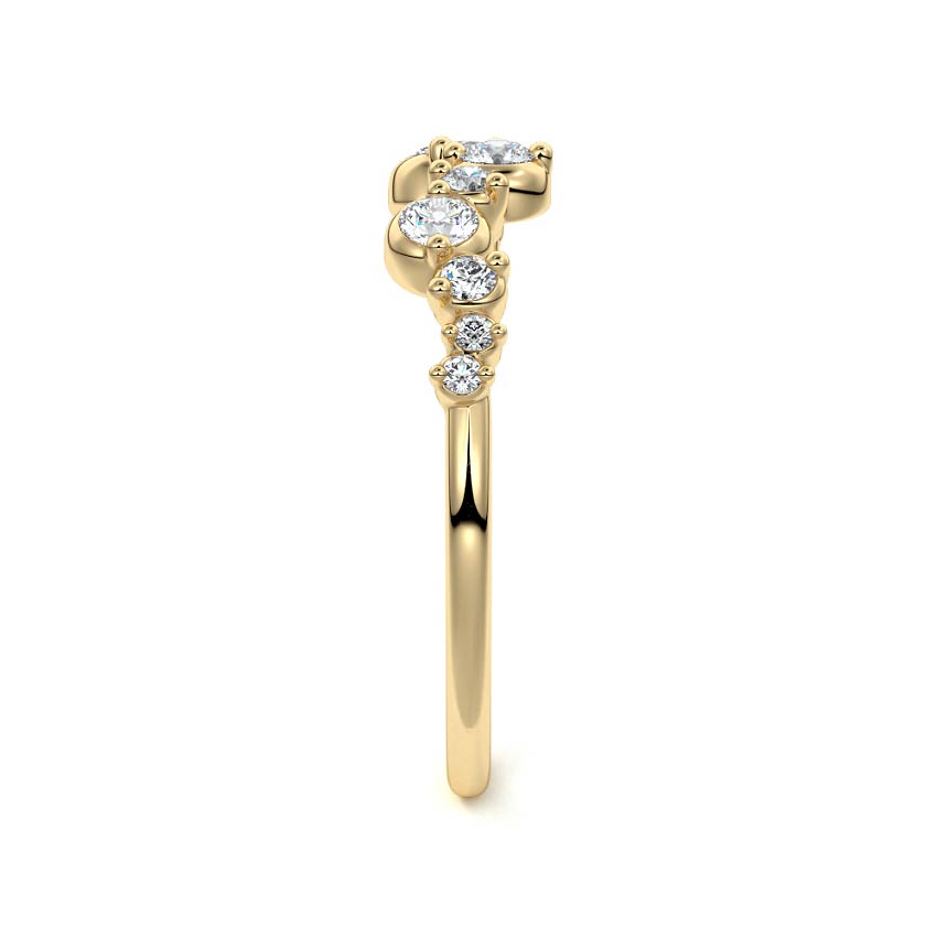Renee  lab grown diamond wedding band product detail - Nura Lab NZ