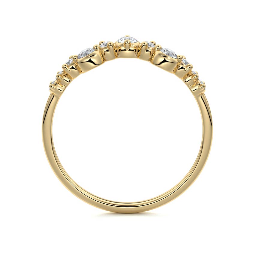Renee  lab grown diamond wedding band product detail - Nura Lab NZ