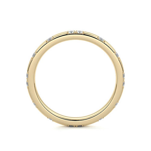 Pearl  lab grown diamond wedding band product detail - Nura Lab NZ