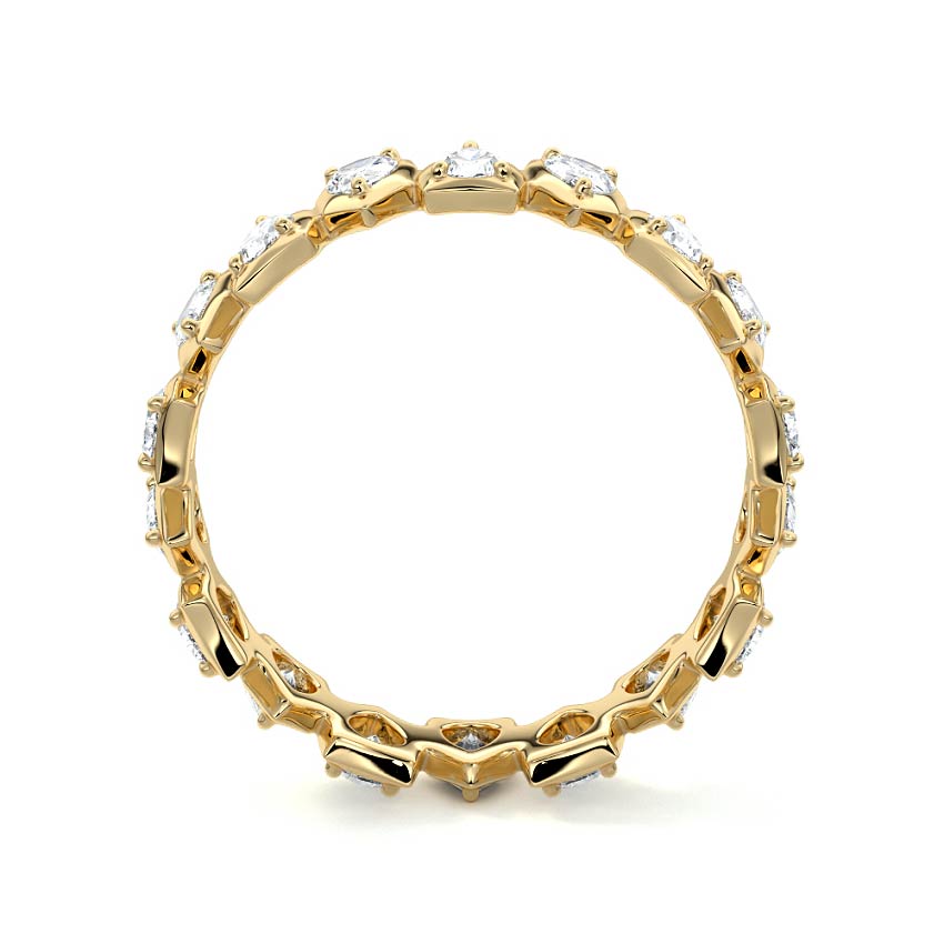 Oriana pear lab grown diamond wedding band product detail - Nura Lab NZ