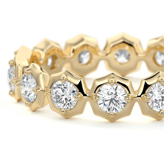 Ophelia  lab grown diamond wedding band product detail - Nura Lab NZ