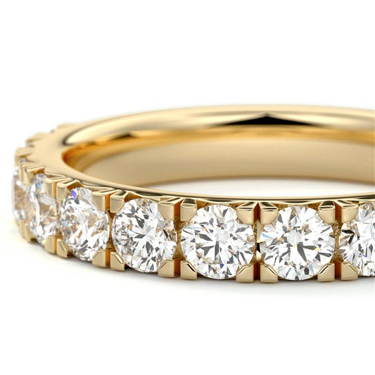 Louisa round lab grown diamond wedding band product detail - Nura Lab NZ