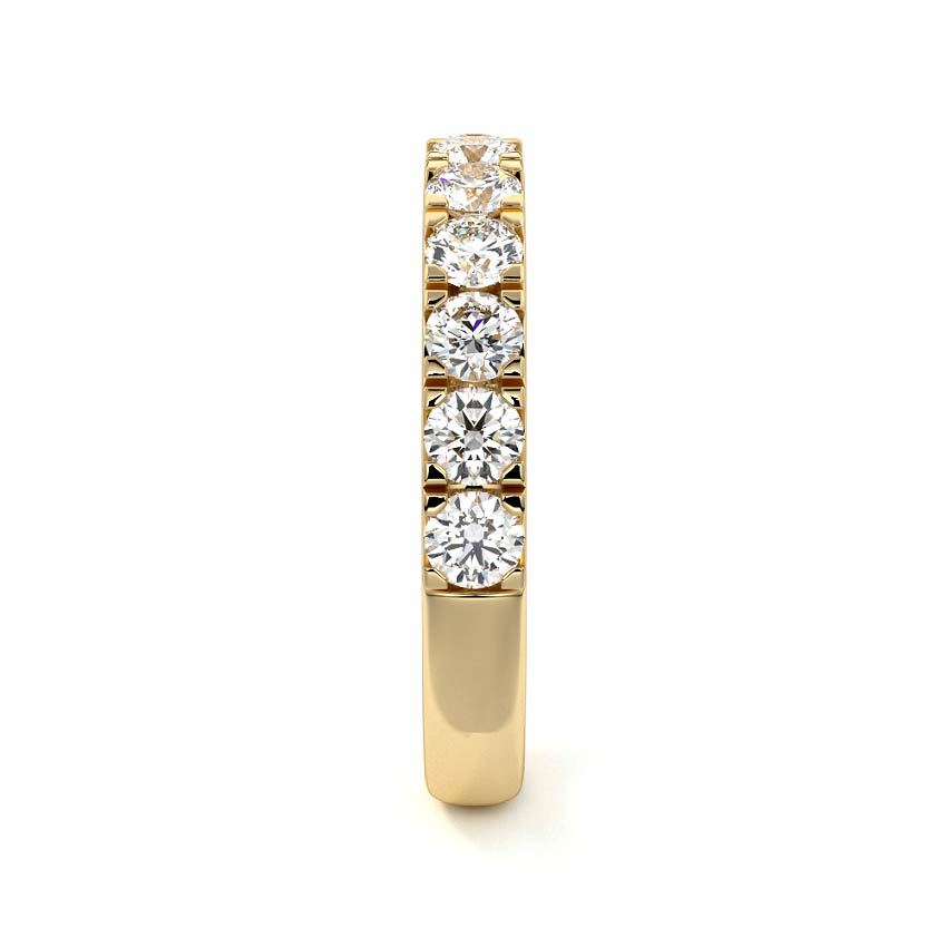 Louisa round lab grown diamond wedding band product detail - Nura Lab NZ