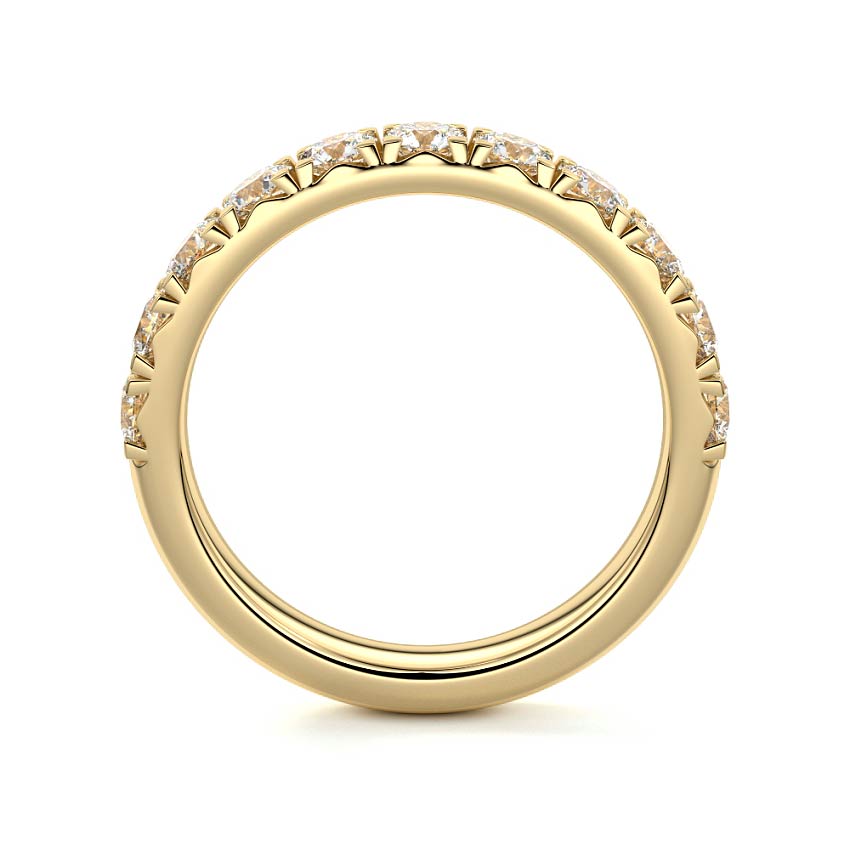 Louisa round lab grown diamond wedding band product detail - Nura Lab NZ