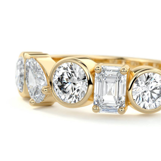 Linnea  lab grown diamond wedding band product detail - Nura Lab NZ