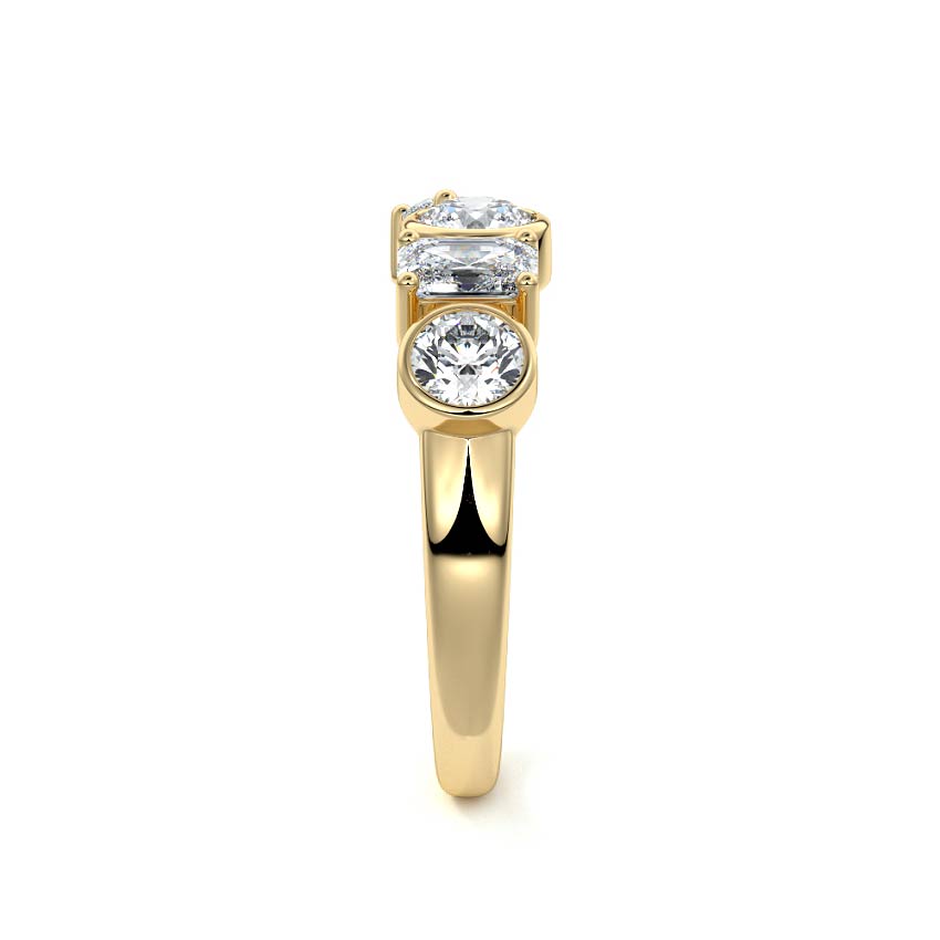 Linnea  lab grown diamond wedding band product detail - Nura Lab NZ