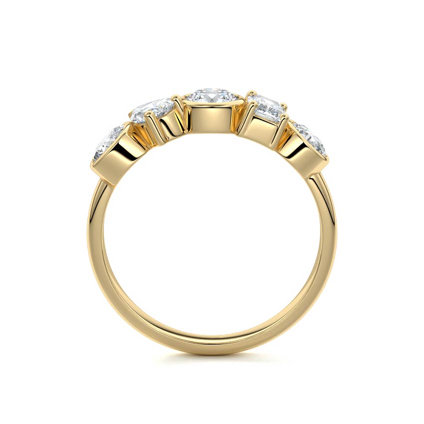 Linnea  lab grown diamond wedding band product detail - Nura Lab NZ